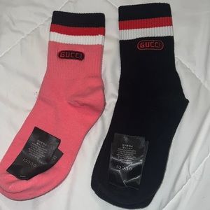 Pink & Black Gucci Socks - New with Tag